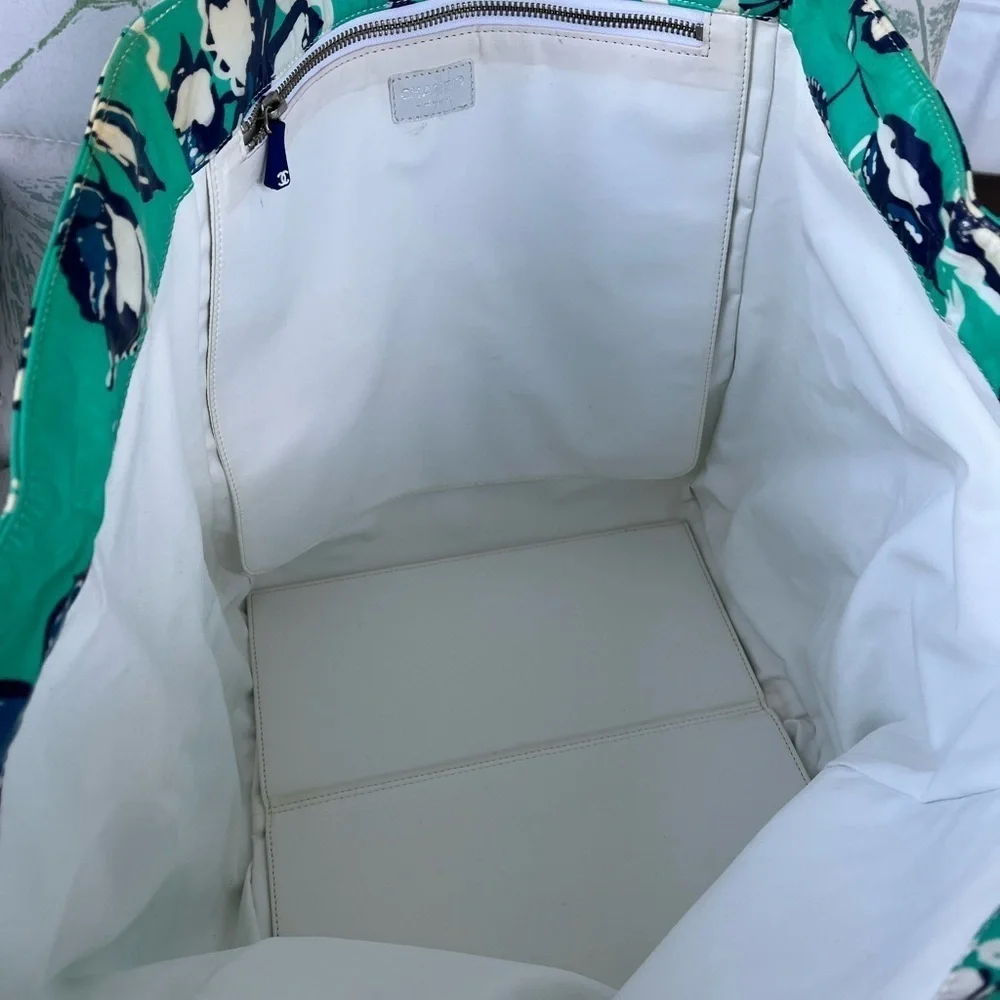 Chanel large floral tote.